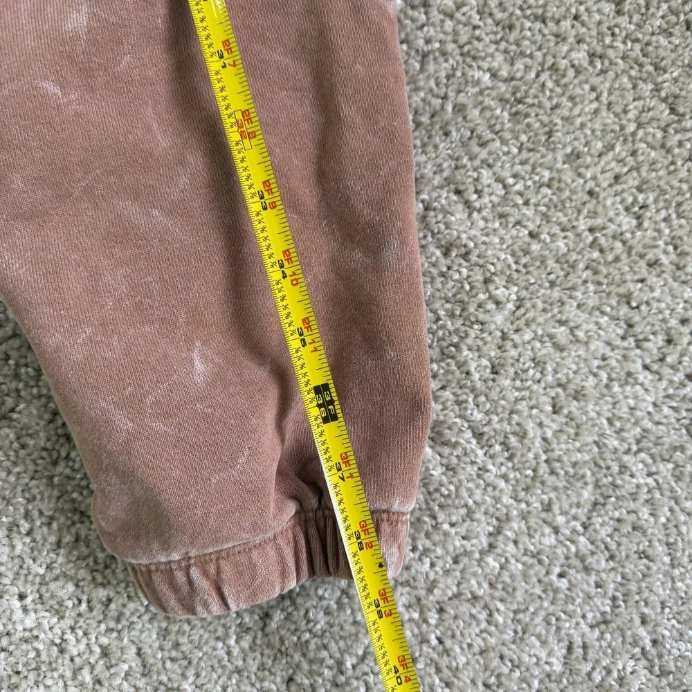Jordan Flight Sweatpants Mens Medium Brown Tie Dye Terry Joggers Elastic Waist